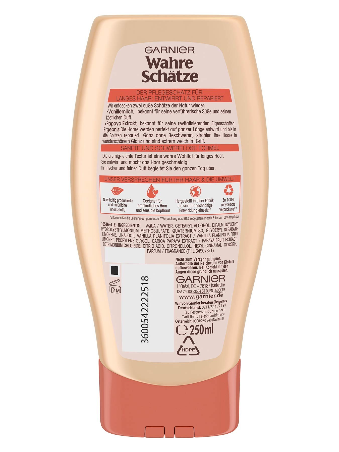 Creme-Pflege-Spuelung-Wahre-Schaetze-Langhaar-Schatz-250ml-Rueckseite-Garnier-De-gross